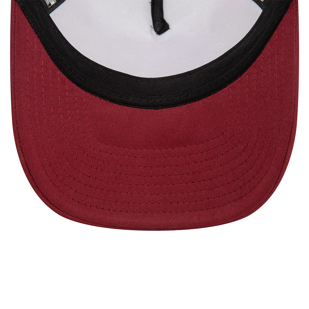 LA Dodgers Hat - MLB World Series Red Rust Foam Palette 9Forty A-Frame Trucker Snapback - New Era